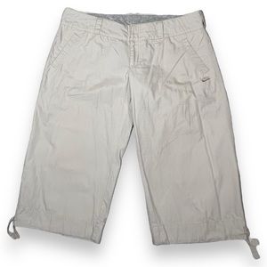 Nike Women’s Vintage Drawstring Capris Khaki Size Large
